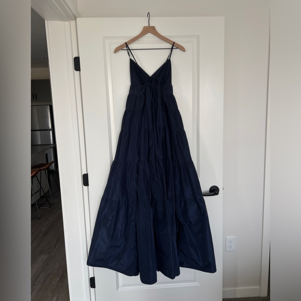 STAUD: Ripley Maxi Dress - Navy Blue XS - Picture 6 of 14